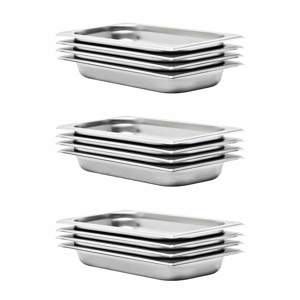 Pojemniki gastronomiczne 12 szt. GN 1/3, 40 mm, stal nierdzewna