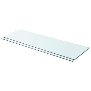 [3051581] Półki, 2 szt., panel z przezroczystego szkła, 90 x 30 cm