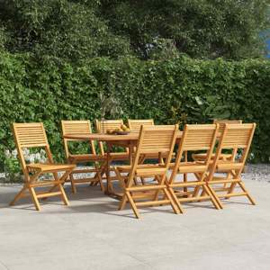 [3155066] Krzesła składane 8 szt. 47x62x90 cm Drewno lite Teak