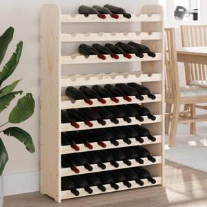 [4007561] Stojak na wino, 72,5x25x111,5 cm, lite drewno sosnowe