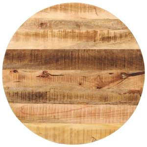 [370016] Blat stołu, Ø 90x3,8 cm, okrągły, surowe lite drewno mango