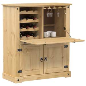 [4002789] Szafka na wino Corona, 97x45x114 cm, lite drewno sosnowe