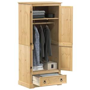 [4002768] Szafa Corona, 76x50x170 cm, lite drewno sosnowe
