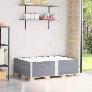 [4010307] Nadstawki paletowe, 2 szt., szare, 150x100 cm, drewno sosnowe