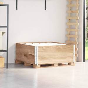 [4010289] Nadstawki paletowe, 2 szt., 100x100 cm, lite drewno sosnowe