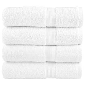 [137133] Ręczniki premium, SOLUND, 4 szt., białe, 100x150 cm, 600 g/m²