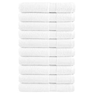 [137138] Ręczniki premium, SOLUND, 10 szt., białe, 80x200 cm, 600 g/m²