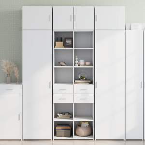 [3281336] Szafka, biała, 70x42,5x225 cm, materiał drewnopochodny