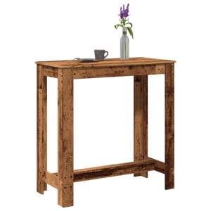 [854416] Stolik barowy, stare drewno, 102x50x103,5 cm