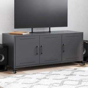 [846646] Szafka RTV, antracytowa, 100,5x39x43,5 cm, stal