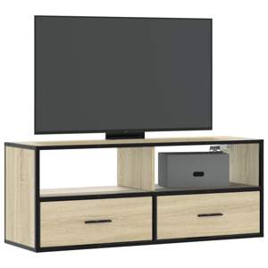 [848930] Szafka pod telewizor, dąb sonoma, 100x31x39,5 cm