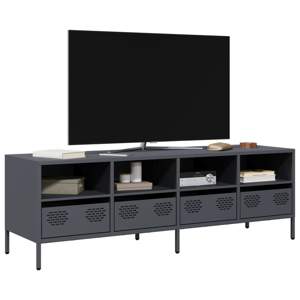 [851330] Szafka RTV, antracyt, 135x39x43,5 cm, stal walcowana na zimno