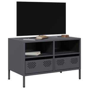 [851318] Szafka RTV, czarna, 68x39x43,5 cm, stal walcowana na zimno