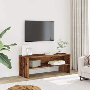 [855768] Szafka pod telewizor, stare drewno, 100x40x40 cm