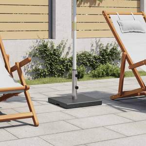 [45066] Kwadratowa podstawa pod parasol, granitowa, 20 kg, czarna