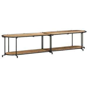 [4013494] Szafka pod TV, 200x42x40 cm, lite surowe drewno mango