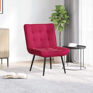 [4012321] Fotel relaksacyjny wino czerwone 64x74x84 cm aksamit