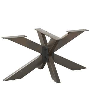 [4013111] Noga stolika kawowego Pająk Kształt Czarny 98x58x(42-43) cm Stal