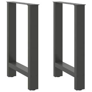 [4013306] Nogi do stołu jadalnego Antracyt 2 szt. 60x(72-73) cm Stal
