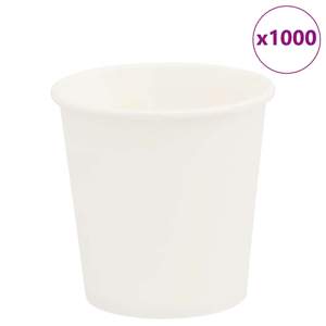 [4102790] Papierowe kubki, 1000 szt., 4oz, 100ml, biały
