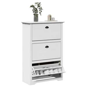 [4016881] Stojak na buty, BODO, biała, 80x35x118 cm