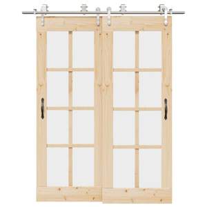 [3295765] System do mocowania drzwi przesuwnych, 183 cm, stal, srebrny