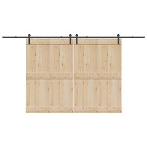 [3295778] System do montażu drzwi przesuwnych, 400 cm, stal, czarny