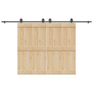 [3295799] System do montażu drzwi przesuwnych, 366 cm, stal, czarny