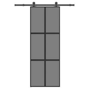 [3332983] Drzwi przesuwne z zestawem okuć Szkło hartowane i aluminium