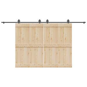[3295800] System do montażu drzwi przesuwnych, 400 cm, stal, czarny