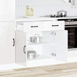 [853499] Szafka kuchenna dolna, Kalmar, biała, materiał drewnopochodny