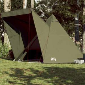 [4009442] Namiot rodzinny tipi, 6-osobowy, oliwkowy, wodoszczelny
