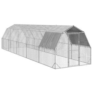 [3328529] Kurnik z dachem 2,5x10x2,25 m Stal ocynkowana