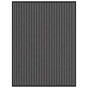 [4105595] Wycieraczka Paski Czarno-Szare 90x120 cm