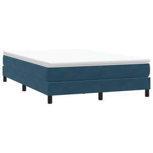 [3315835] Łóżko typu Box Spring bez materaca Ciemnoniebieskie 160x210 cm