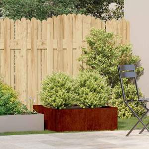 [860807] Doniczka Rusty 80x80x30 cm Stal nierdzewna