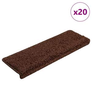 [3365854] Maty na schody 20 szt. 65x21x4 cm Brązowe prostokątne krawędzie
