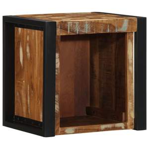 [4015958] Szafka nocna wielokolorowa 40x35x40 cm lite drewno odzyskane