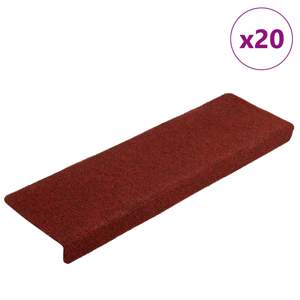 [3365719] Maty na schody samoprzylepne 20 szt. 65x21x4 cm Bordowe, prostokątne, czerwone