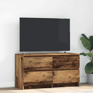 [861803] Szafka RTV Stare drewno 100x35x54 cm Drewno klejone