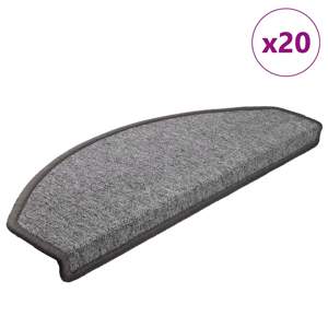 [3365790] Maty na schody 20 szt. 65x24x4 cm Ciemnoszare Półokrągłe Duże