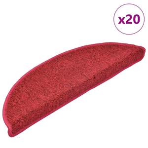 [3365786] Maty na schody 20 szt. 56x17x3 cm Czerwone Półokrągłe
