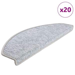 [3365792] Maty na schody 20 szt. 65x24x4 cm Jasnoszare Półokrągłe Duże