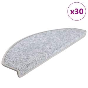 [3365752] Maty na schody 30 szt. 65x24x4 cm Jasnoszare Półokrągłe Duże