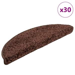 [3365802] Maty na schody 30 szt. 56x17x3 cm Brązowe półokrągłe