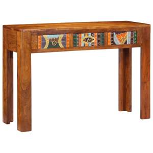 [4016497] Stolik konsolowy, 110x35x75 cm, lite drewno akacjowe