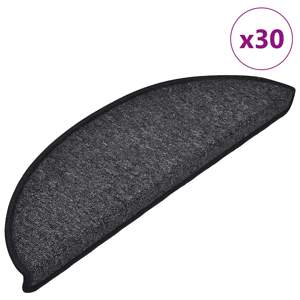 [3365733] Maty na schody 30 szt. 56x17x3 cm Antracyt Półokrągłe