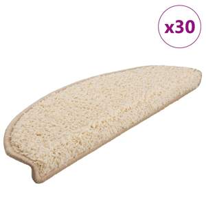 [3365816] Maty na schody 30 szt. 65x21x4 cm Kremowe półokrągłe duże