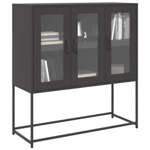[853404] Szafka, czarna, 100,5x39x107 cm, stal walcowana na zimno