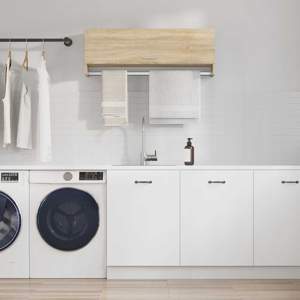 [808236] Szafka, dąb sonoma, 100x32,5x35 cm, materiał drewnopochodny